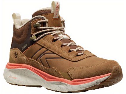 keen leiki leather mid wp women chipmunk birch