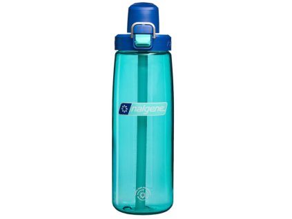 Nalgene Straw bottle Blue Aqua, w. Dark Blue Cap
