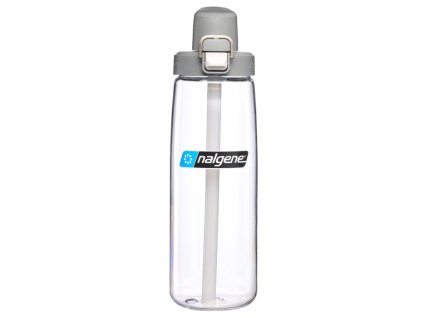 Nalgene Straw bottle Clear, w. Gray Cap