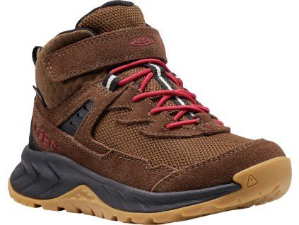 Keen HIGHTRAIL MID WP CHILDREN dark earth/garnet (Velikost 31)