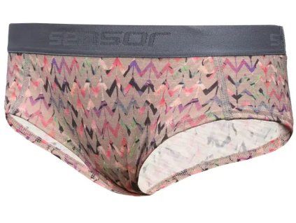 sensor merino impress damske kalhotky almond beige origami