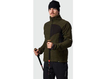 northfinder salva blackdarkgreen panska fleecova mikina mi 3940or 550