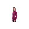 SENSOR MERINO ACTIVE dámské triko dl.rukáv stoják zip lilla