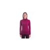 SENSOR MERINO ACTIVE dámské triko dl.rukáv stoják zip lilla 02