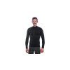 SENSOR MERINO ACTIVE pánské triko dl.rukáv stoják zip černá 03