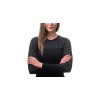 SENSOR MERINO IMPRESS dámské triko dl.rukáv černápattern 04