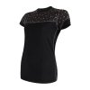 SENSOR MERINO IMPRESS dámské triko kr.rukáv černá/pattern