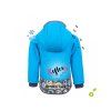 Unuo, Softshellová bunda s fleecem,  Smaragdová, Pejsci ( Unuo softshell jacket printed) (Velikost (Size) 68/74)