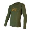SENSOR MERINO DF CAMP pánské triko dl.rukáv safari green