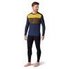 smartwool m merino 250 bl colorblock crew boxed deep navy military olive hthr 2