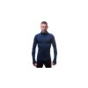 SENSOR MERINO DF pánské triko dl.rukáv s kapucí deep blue 02