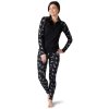 smartwool w merino 250 bl pattern 1 4 zip boxed black pinwheel 02