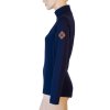 SENSOR MERINO UPPER dámská mikina krátký zip deep blue3