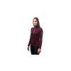 SENSOR MERINO UPPER dámská mikina krátký zip port red 02