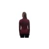 SENSOR MERINO UPPER dámská mikina krátký zip port red 04