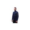 SENSOR MERINO UPPER pánská mikina krátký zip deep blue 02