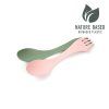 light my fire spork original bio 2 pack sandygreen dustypink