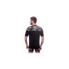 SENSOR MERINO IMPRESS pánské triko kr.rukáv černáhoneycomb 04