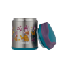 2136764 FOOD JAR 10OZ EGGPLANT MERMAID FRONT OPEN