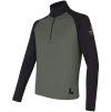 SENSOR COOLMAX THERMO pánská mikina zip olive green černá