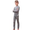 SENSOR MERINO ACTIVE SET dětský triko dl.rukáv + spodky šedá2