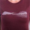 SENSOR MERINO AIR PT HILLS dámské triko kr.rukáv port red5
