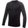 SENSOR MERINO IMPRESS pánské triko dl.rukáv černá batik