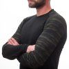SENSOR MERINO IMPRESS pánské triko dl.rukáv černá batik5