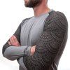 SENSOR MERINO IMPRESS pánské triko dl.rukáv šedá maori5