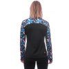 SENSOR COOLMAX THERMO dámská mikina zip černá floral4