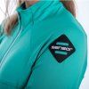 sensor coolmax thermo damska mikina celozip sea green 07