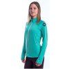 sensor coolmax thermo damska mikina celozip sea green 02