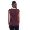 SENSOR MERINO AIR FOX dámské triko bez rukávu port red 4