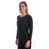 SENSOR MERINO AIR traveller dámské triko dl.rukáv černá2