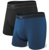 Saxx DAYTRIPPER BB FLY 2PK black/city blue heather (Veľkosť L)