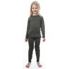 SENSOR MERINO AIR SET dětský triko dl.rukáv + spodky olive green3