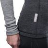 SENSOR MERINO BOLD dámské triko dl.rukáv zip anthracite cool gray5