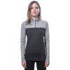 SENSOR MERINO BOLD dámské triko dl.rukáv zip anthracite cool gray3