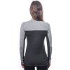 SENSOR MERINO BOLD dámské triko dl.rukáv zip anthracite cool gray4