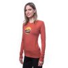 SENSOR MERINO ACTIVE TRIGLAV dámské triko dl.rukáv terracotta2