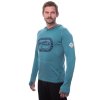 SENSOR MERINO UPPER OUTDOORS pánská mikina klokanka mint blue2