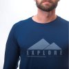 sensor merino air pt explore panske triko dl rukav tm modra5