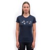 SENSOR MERINO ACTIVE SONGBIRDS dámské triko kr.rukáv deep blue2