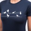 SENSOR MERINO ACTIVE SONGBIRDS dámské triko kr.rukáv deep blue4