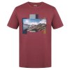 Husky Pánske bavlnené tričko Tee Skyline M bordo (Veľkosť L)
