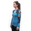 SENSOR MERINO IMPRESS dámské triko dl.rukáv modrá universe 2
