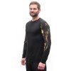 SENSOR MERINO IMPRESS pánské triko dl.rukáv černá cosmos2