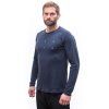 SENSOR MERINO BLEND TYPO pánské triko dl.rukáv deep blue2