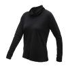 SENSOR MERINO BLEND dámske tričko dl.rukáv rolák čierna (Veľkosť S)