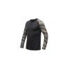 1090623 sensor merino blend impress panske triko dl rukav black brush